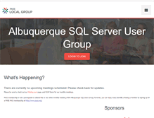 Tablet Screenshot of abqsql.sqlpass.org